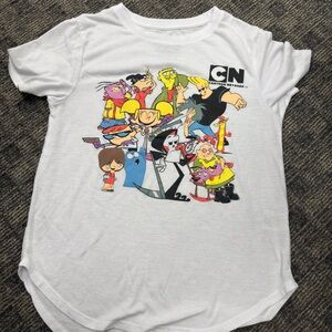 Cartoon Network Logo Tee in Black and White